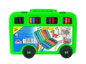 ماژیک اتوبوس ۳۶ رنگ اسکول فنس